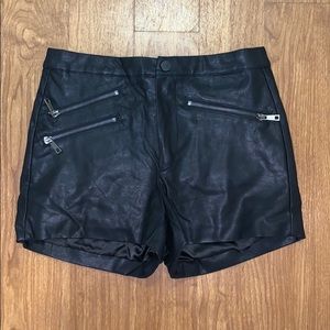 2 FOR $10! Forever 21 Leather High-waisted Shorts